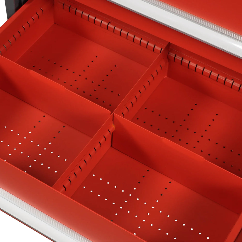 Heavy Duty Modular Drawer Cabinet - 11 Drawer 59" H x 28.5" W x 22.5" D Tool Storage Organizer, Steel Construction