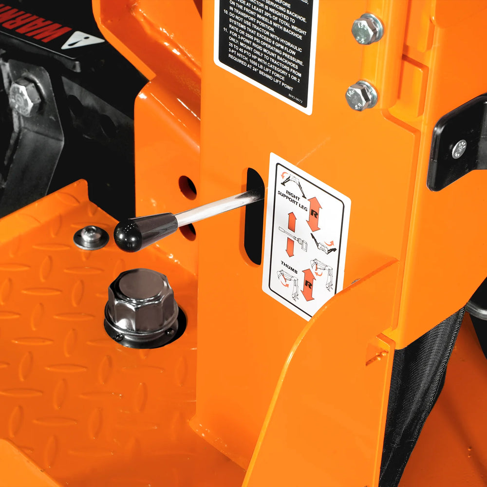 9' Tractor Backhoe Attachment with Hydraulic Thumb, 15" Bucket, ISO/SAE Switchable Controls, Self-Contained Hydraulic System, 3 Point Hitch Cat.1 & 2, 25-100 HP, BH860H