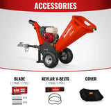 HONDA GX200 Gasoline Engine Powered 4 inch Wood Chipper,  GS650