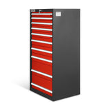 Heavy Duty Modular Drawer Cabinet - 11 Drawer 59" H x 28.5" W x 22.5" D Tool Storage Organizer,  Steel Construction