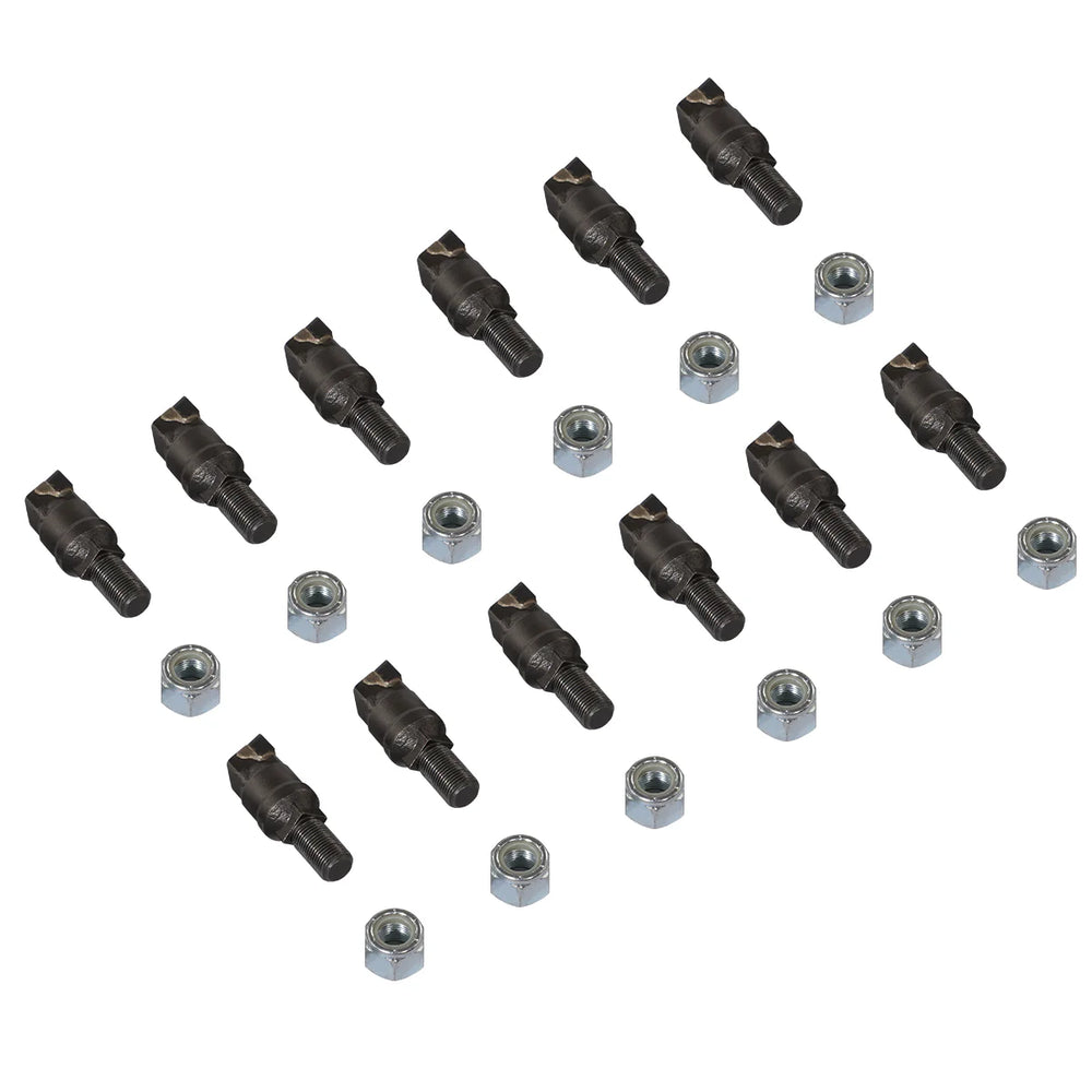 ( 1 Pack / 12 Pcs ) Teeth and Nut for Stump Grinder SG24; SG24PRO; SG30PRO; SG61, 1 Pack 12 teeth (SKU: 150151;150151G;150181;150181G;150182;150182G;150501)