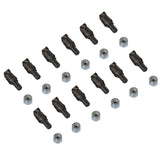 ( 1 Pack / 12 Pcs ) Teeth and Nut for Stump Grinder SG24; SG24PRO; SG30PRO; SG61, 1 Pack 12 teeth (SKU: 150151;150151G;150181;150181G;150182;150182G;150501)