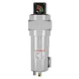 99 CFM Compressed Air Oil-Water Separator Precision Filter,1μm,Oil Content 1ppm, With Auto Drain, Pressure Gauge
