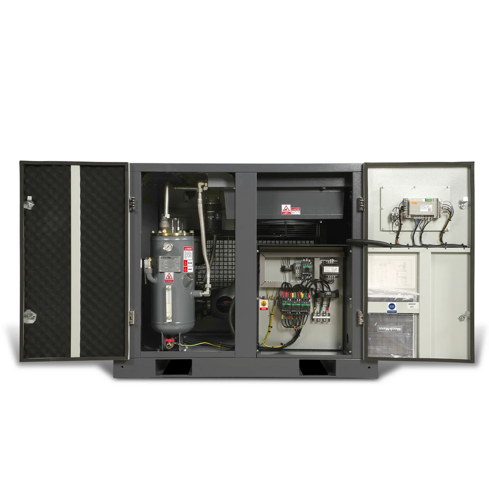 15HP Rotary Screw Air Compressor - 45 CFM,  116 PSI,  230V 3-Phase | Industrial-Grade