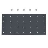 ( 1 Pack / 1 Pcs ) Shelf with 5 Pcs Clips, 1430L Cabinet, Black (for SKU:203004, 203008, 203009)