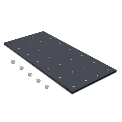 ( 1 Pack / 1 Pcs ) Shelf with 5 Pcs Clips, 1430L Cabinet, Black (for SKU:203004, 203008, 203009)