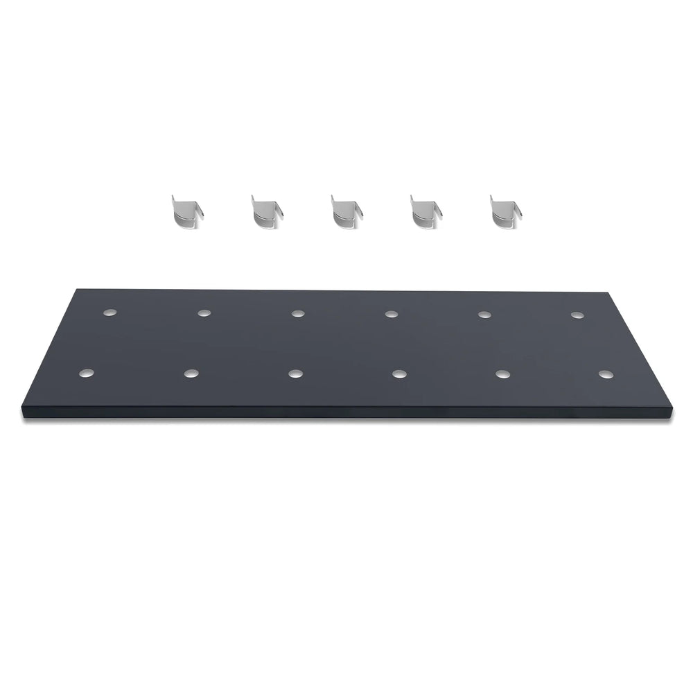 ( 1 Pack / 1 Pcs ) Shelf with 5 Pcs Clips, 320L Cabinet, Black (for SKU: 203001, 203005)