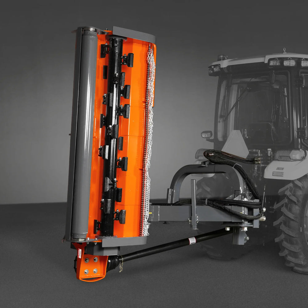 86" Heavy Duty 3Point Offset Ditch Bank Verge Flail Mower Italy CMR Gearbox,  90-120HP,  PTO Driven,  VBM86
