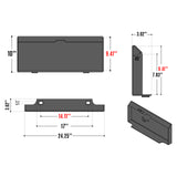 40'' Working Width Mini Skid Steer Box Broom Sweeper