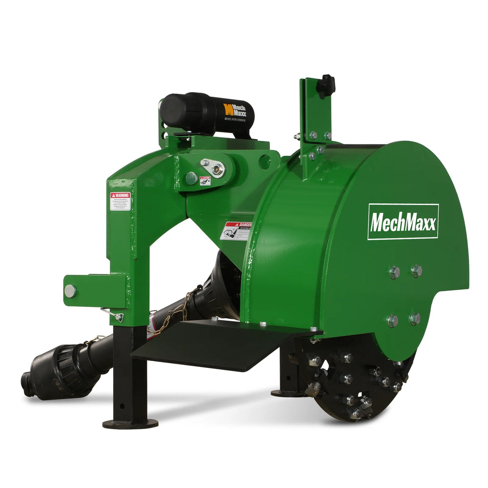 3-Point Hitch PTO Stump Grinder with 34 Carbide Teeth (PTO Shaft Included with Slip Clutch),  for 15-45HP Tractor; SG24.