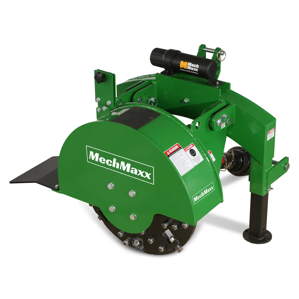 3-Point Hitch PTO Stump Grinder with 34 Carbide Teeth (PTO Shaft Included),  for 15-45HP Tractor,  SG24